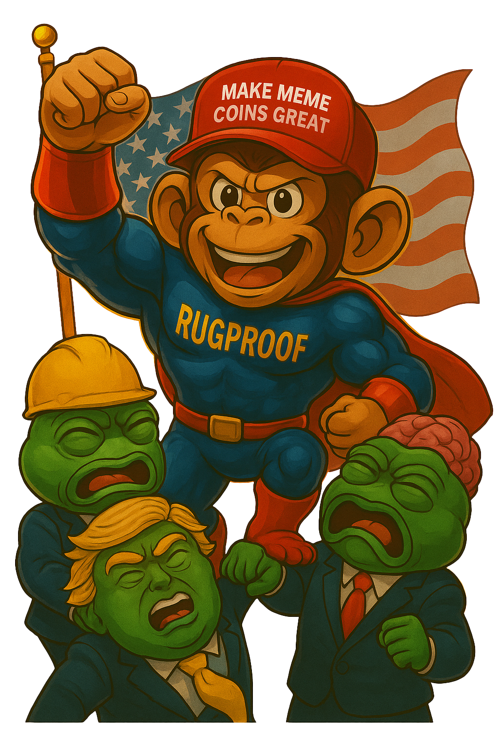 Ruggie with American Flag